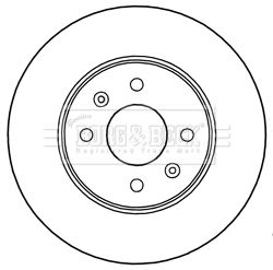 BORG & BECK Тормозной диск BBD5239